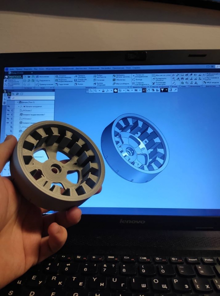 Франківський студент створив безколекторний електродвигун за допомогою 3D друку 1