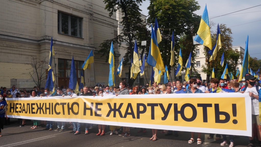 Прикарпатці - у лавах Маршу захисників України. ФОТО, ВІДЕО 10