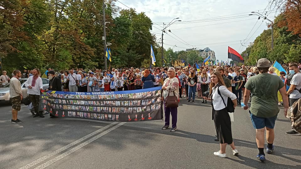 Прикарпатці - у лавах Маршу захисників України. ФОТО, ВІДЕО 1