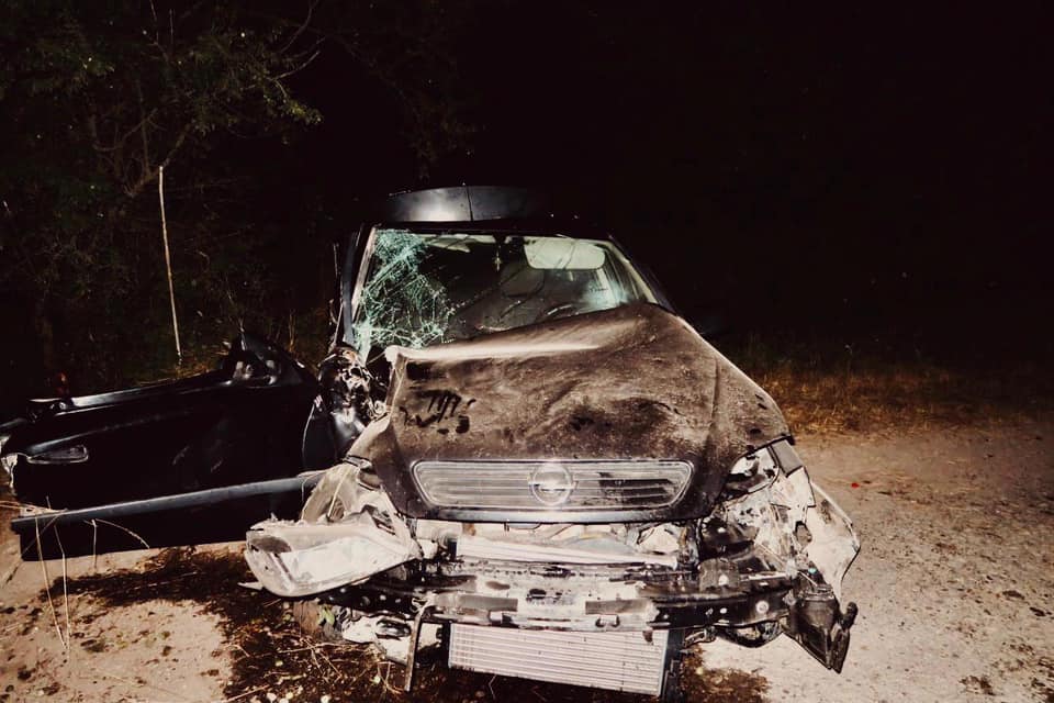 18-річна водійка перевищила швидкість і врізалася в дерево – вона і четверо прасажирів у лікарні 1