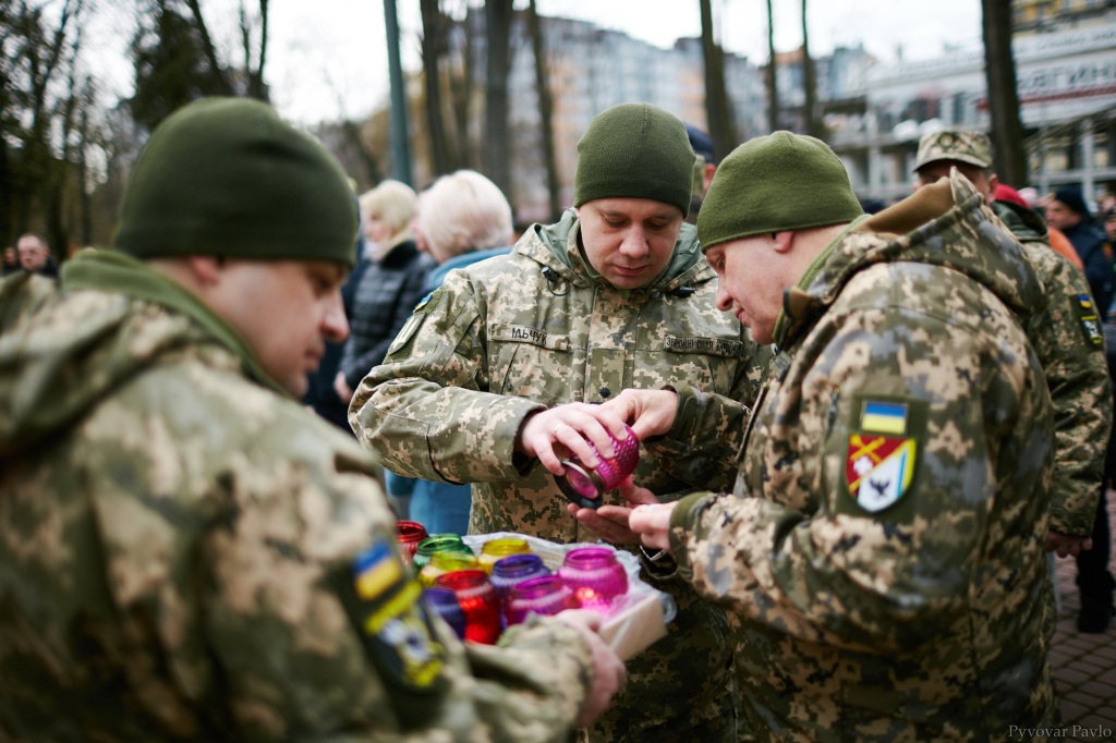 ветерани АТО на ході памяті в Івано-Франківську