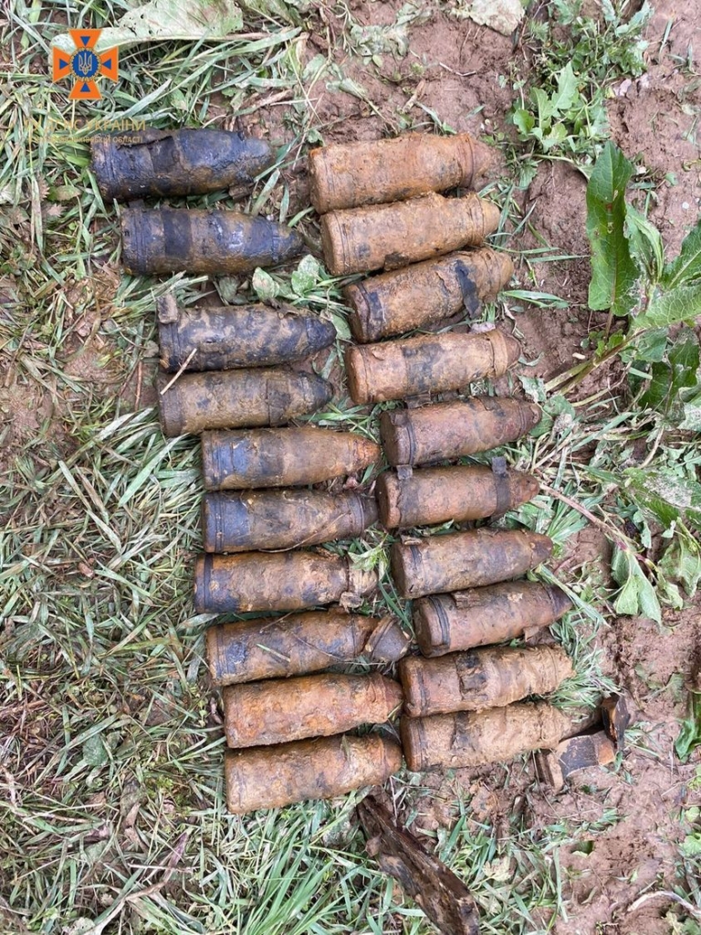 Понад пів сотні снарядів Другої світової знайшли на обійсті прикарпатця 1