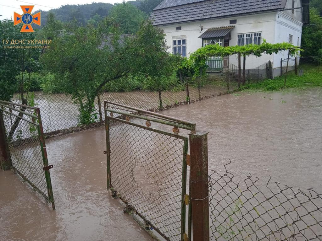 На Рогатинщині рятувальники виносять людей з підтоплених будинків 2