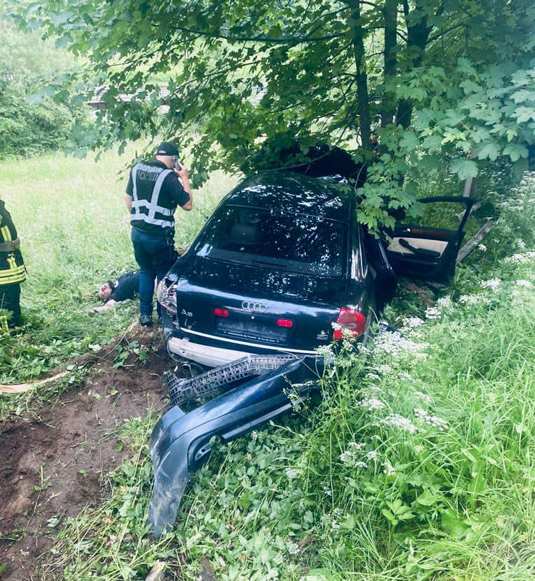Злетіли з дороги: в ДТП у Микуличині загинув водій, травмований пасажир 1