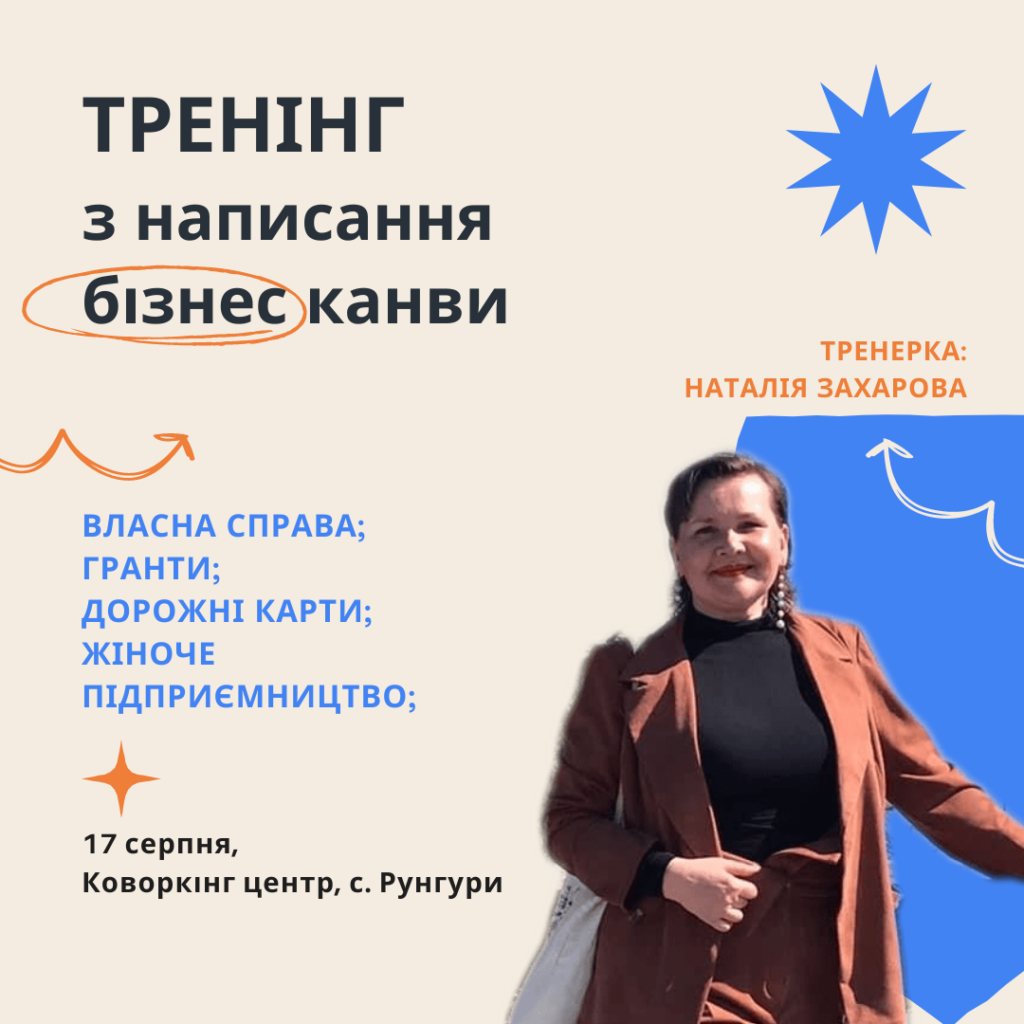 Жінок з Печеніжинської та Ланчинської громад запрошують на навчання з написання бізнес-канви 1