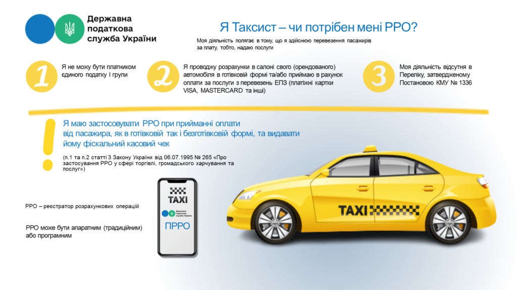 З 1 жовтня в таксі зобов'язані видавати касові чеки, - Податкова 1