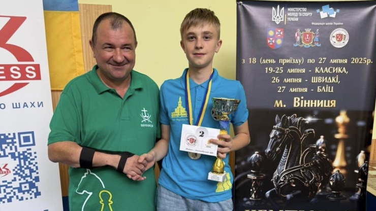 Франківський шахіст Максим Паньків здобув срібло на чемпіонаті України