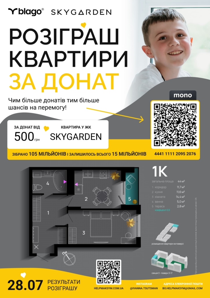 Ще маленький ривок, і дитина врятована! 10 млн грн залишилося зібрати на лікування Максима Цуцмана 1