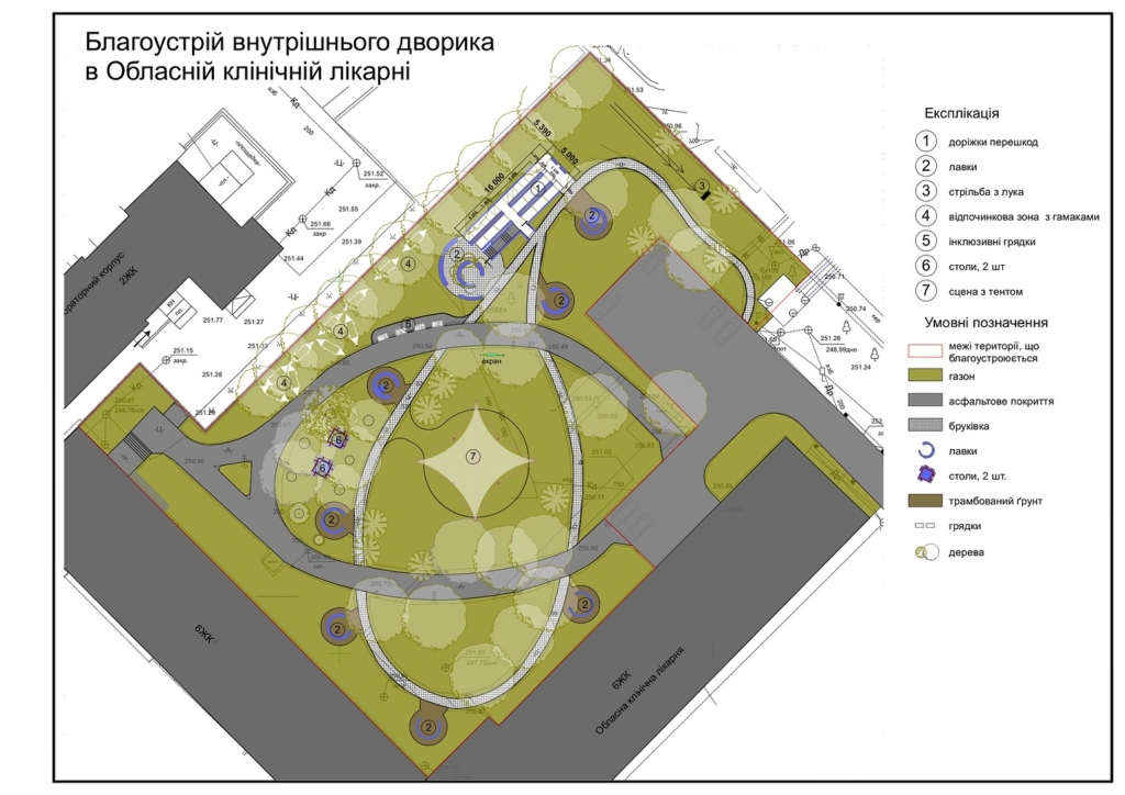 У Франківську біля ОКЛ облаштовують адаптивний сквер для військових 1