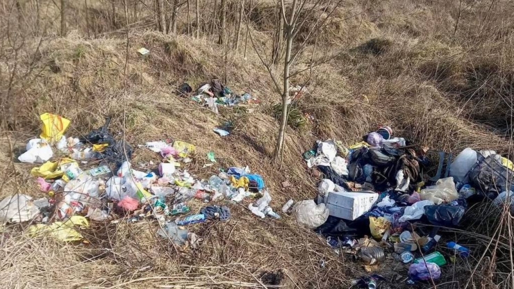 На залізничному перегоні Букачівці – Бурштин виявили стихійне сміттєзвалище