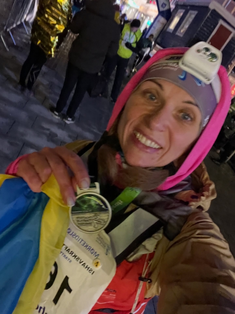 Єдина українка: франківка Ірина Кишакевич пробігла арктичний марафон і здобула друге місце 5