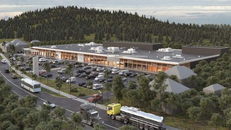 У Татарові збудували торговий центр у форматі рітейл-парку з парковкою на 230 місць