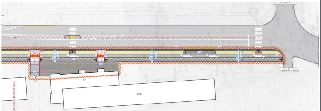 У Франківську на Бандери облаштовують велодоріжку і оновлюють тротуар 2