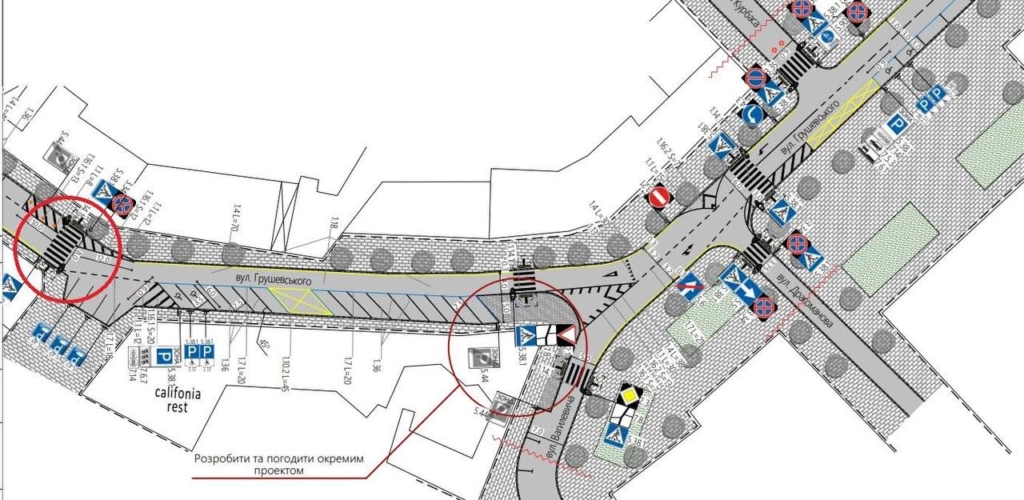 У Франківську хочуть зробити доступнішими два перехрестя в центрі міста 1