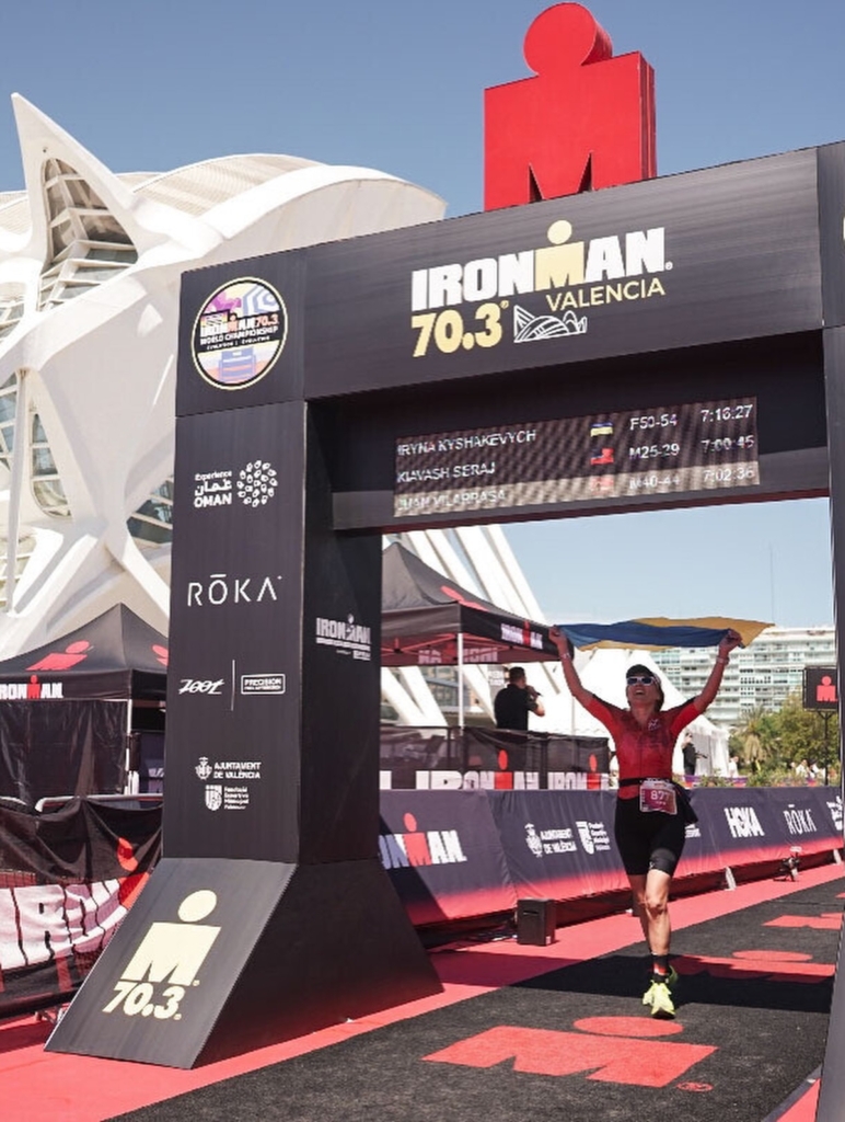 Франківка Ірина Кишакевич взяла участь у триатлоні у Валенсії