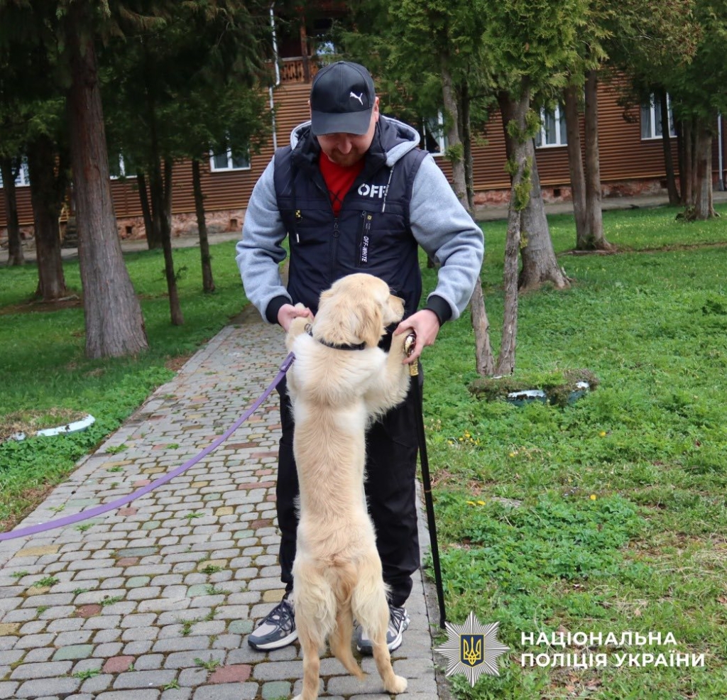 На Прикарпатті службові собаки підтримали поранених військових 3