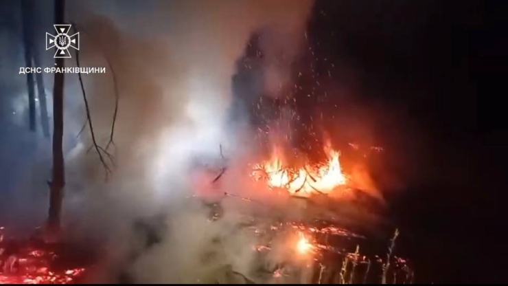 На Прикарпатті за добу рятувальники загасили 12 пожеж, з них 5 — в екосистемах