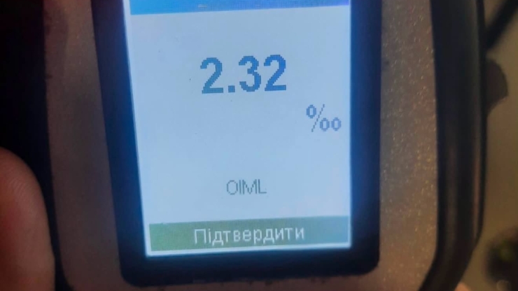 У Франківську зупинили 22-річного водія Audi з понад 2 проміле алкоголю