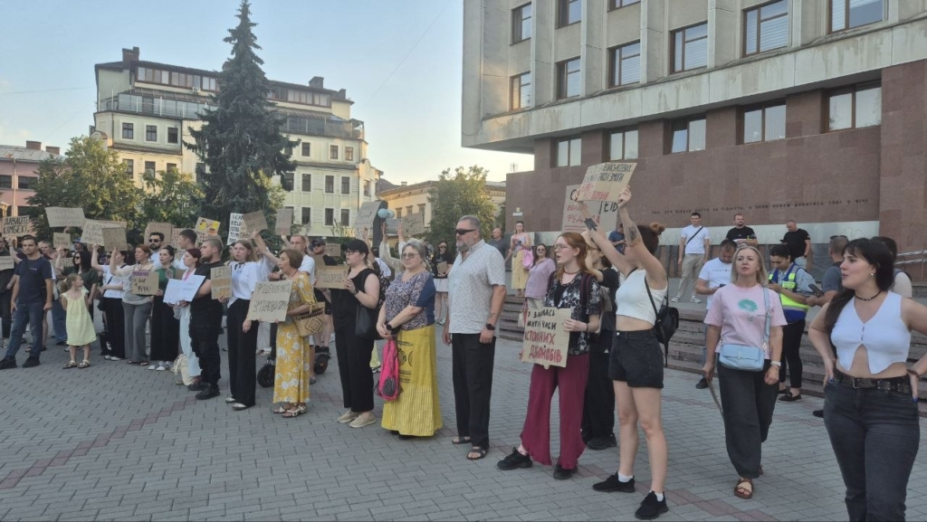 У Франківську вдруге за день зібрався мітинг на підтримку Федорова 2