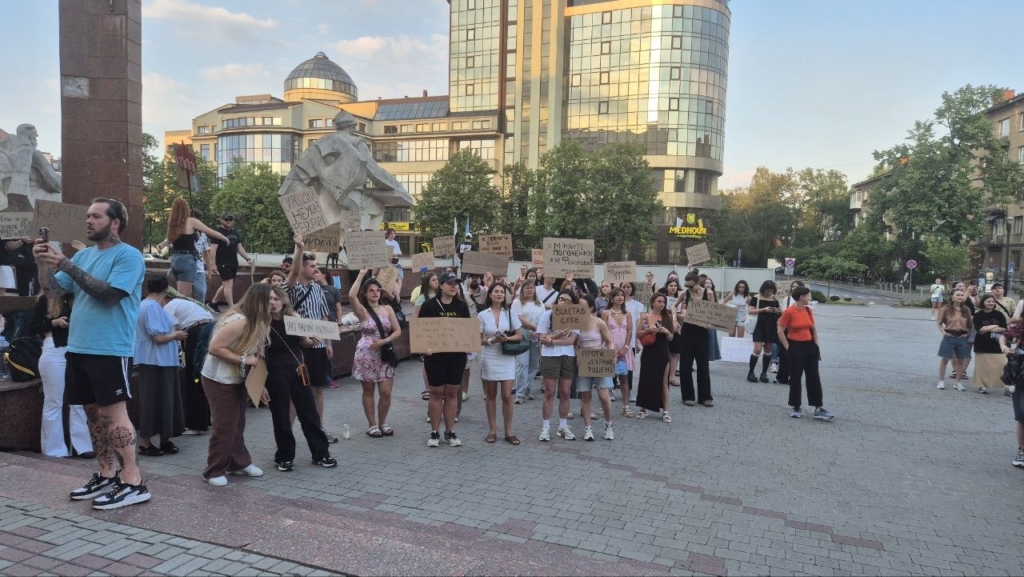 У Франківську вдруге за день зібрався мітинг на підтримку Федорова 1