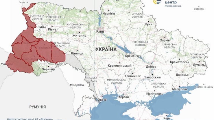 На Прикарпатті через маловоддя річок оголосили “коричневий” рівень небезпеки