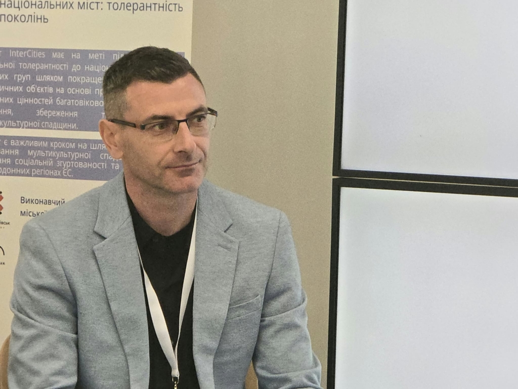 Директор КП "Електроавтотранс" Віталій Голутяк на форумі "Мобільність та безпека руху".
