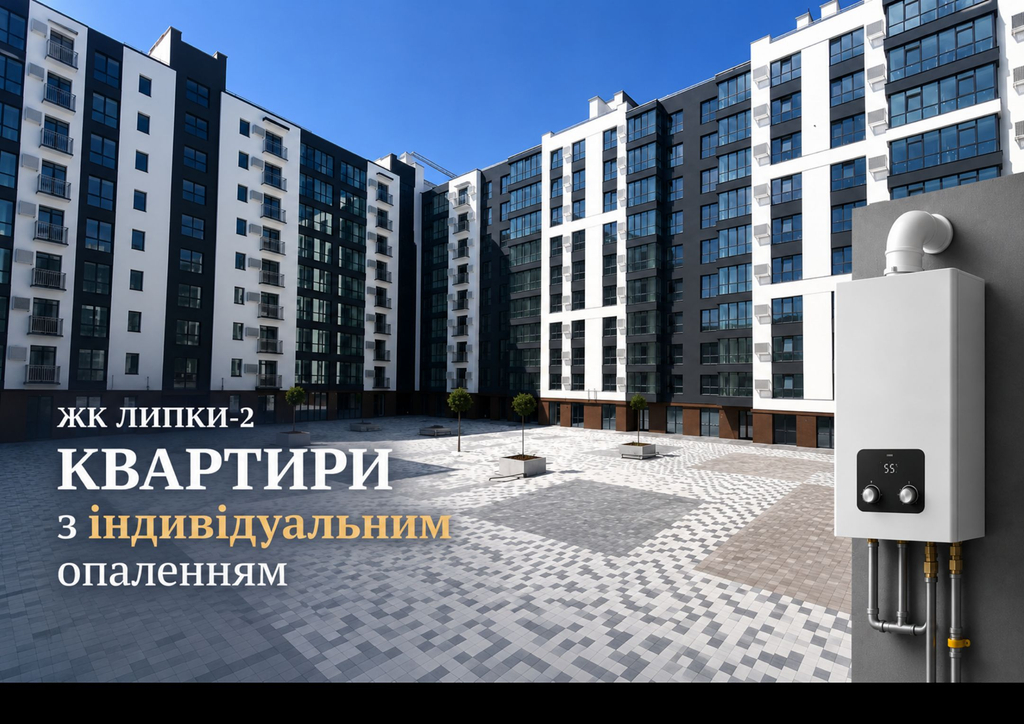 Квартири з індивідуальним опаленням у готовій новобудові: що пропонує ЖК «Липки-2» в Івано-Франківську 1